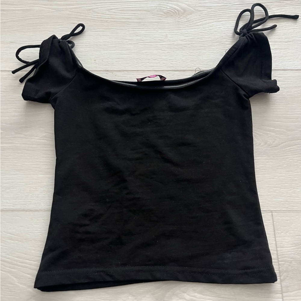 edikted bow black top xs